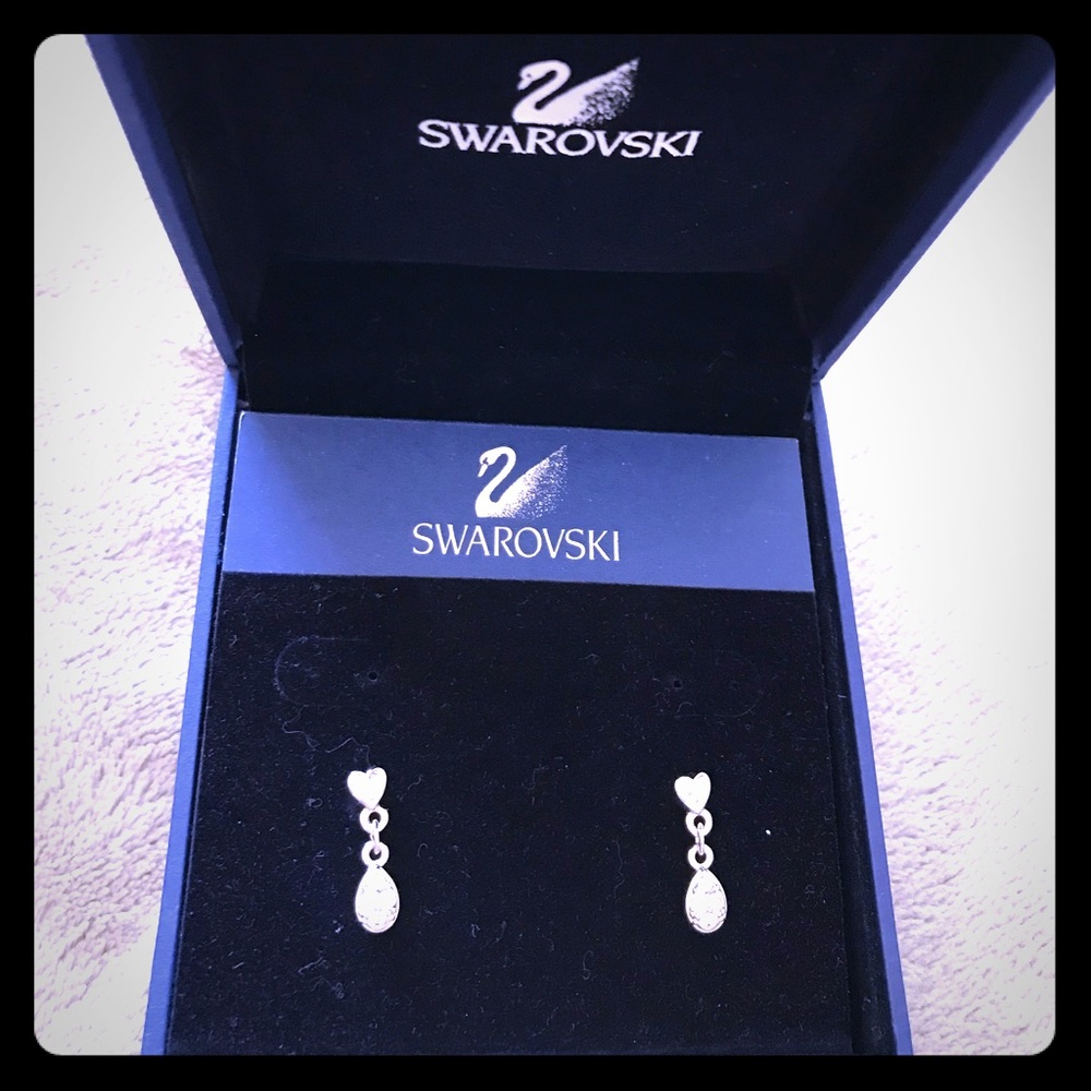 Girls Swarovski crystal earrings